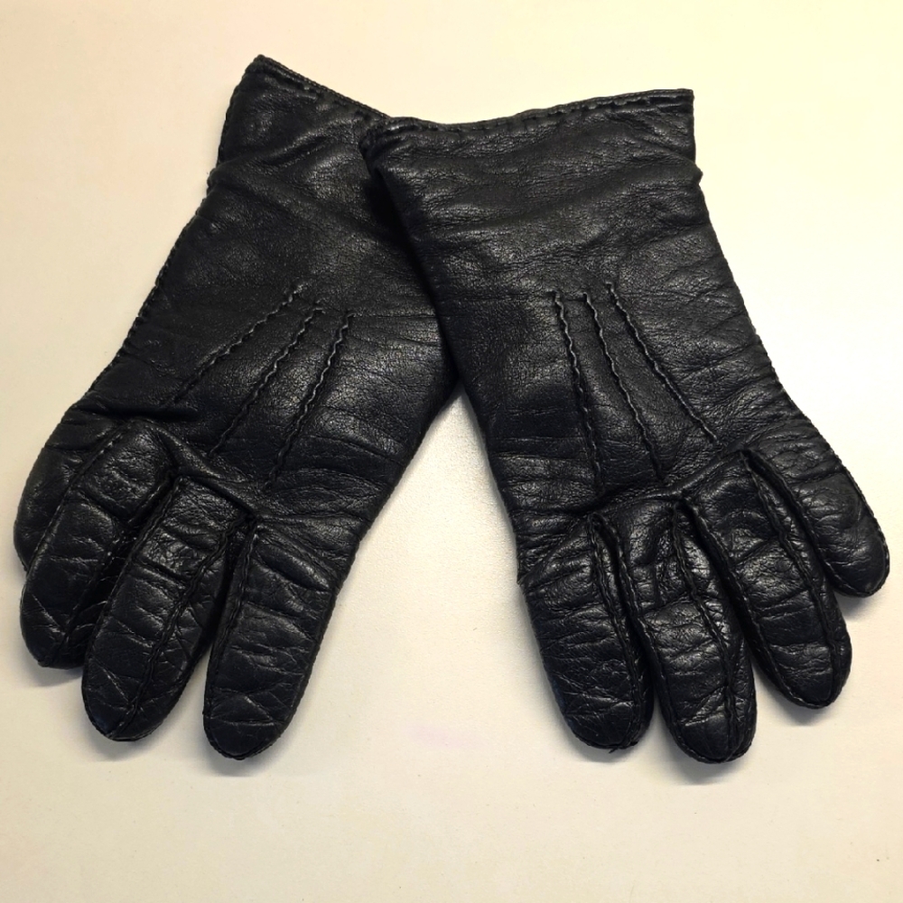 Black Leather Gloves, Lambskin